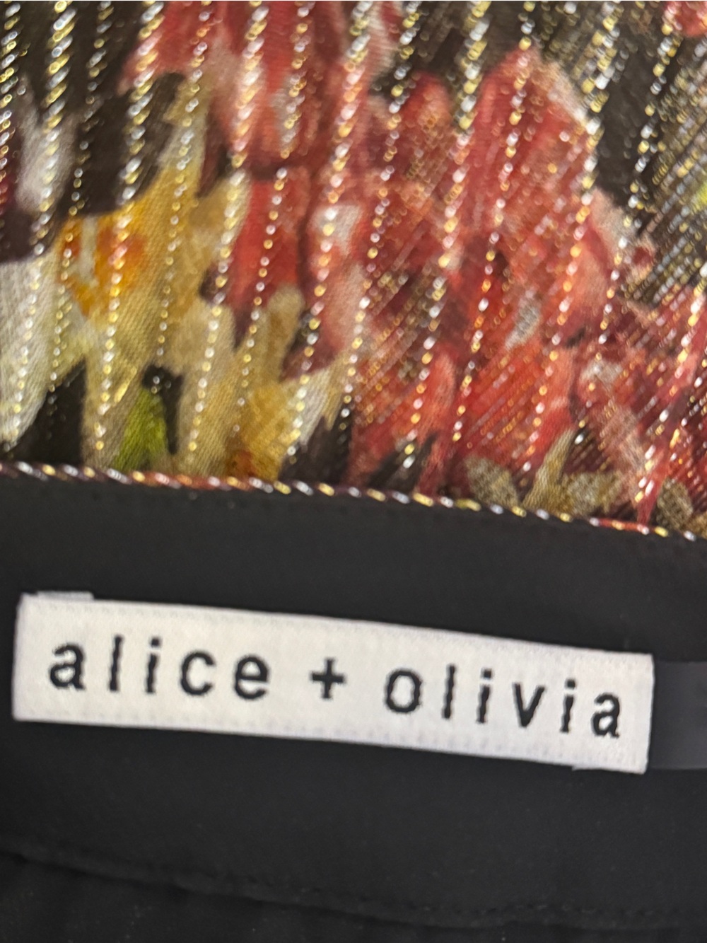 Alice + Olivia floral KATZ PLEATED MAXI SKIRT - Picture 8 of 9